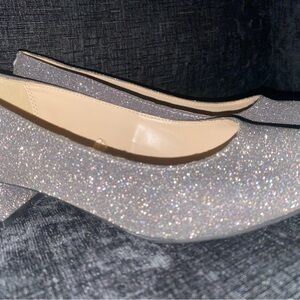 Elegant Glittery Gray Women's Shoes